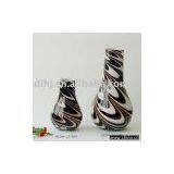 Swirls Glassware in Black and White thumbnail-1