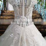 LS00220 Cap Sleeves Beaded Latest Dress Designs Arabic Bridal Wedding Cocktail Gown Dresses Bridal thumbnail-5