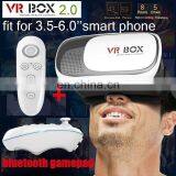 Wholesale Hot 2nd 3D VR Box Virtual Reality Cardboard Glasses Gamepad for Android Samsung IOS thumbnail-4