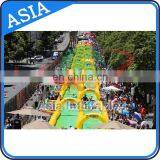 Double Lane Inflatable Water Slip Slide / Inflatable Slide The City