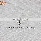 Double Plain Kantha Bedspread Quilt Throw Indian Rajasthani White Color Handmade 100% Cotton Fruit Printed Bedsheets thumbnail-3