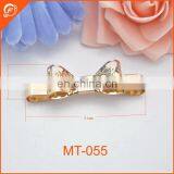 Bowknot Zinc Alloy Metal Trimming in Gold Color for Dresses thumbnail-1