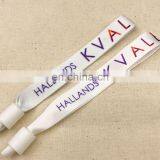 One-time Use Custom Slide Lock Fabric Festival Polyester Wristband for Events China thumbnail-2