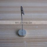 wholesale cylinder silver plated metal memo clip holder