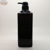 Factory Sales 750ml Square Plastic Shampoo and Shower Gel Lotion Pump Bottle