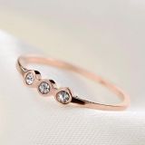 Women Fashion Stainless Steel Jewelry Ring Diamond Rings