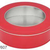 Gift Tin Box Food Grade Healthy Round Cookie Tin Box thumbnail-2