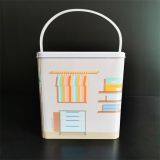 With Customized Color 152 x 152 x 213 Christmas Tin Buckets Handle Laundry Bucket Pail Of Tin thumbnail-3