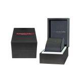 Luxury Custom Logo Black Small Mens Watch Gift Box Customized High Quality Black Matte Painting Wooden Single Watch Packaging Box thumbnail-1