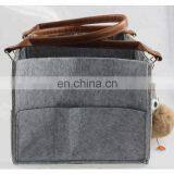 Customized Felt Diaper Caddy Bag With Cotton Lining and Changing Pad thumbnail-4