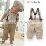 New Boys Baby Clothes Toddler Set Gentleman Striped Suit Kids Children's Boys Clothing thumbnail-2
