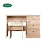 Dressing Table Coiffeuse Tocador Makeup Dressers Pink Mirror White Wood Wooden Style Sets Modern thumbnail-2