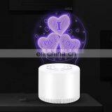 DC5V 3W LED 3D Mosquito Lamp USB Electronics Anti Mosquito Trap Creative Acrylic LED Night Light Decorative Lamp thumbnail-4
