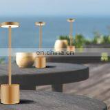 Customed Wholesale Mental Indoor LED Table Bar Lamp Decorative Cordless Usb Rechargeable Restaurant Hotel Dinner Lamp thumbnail-7