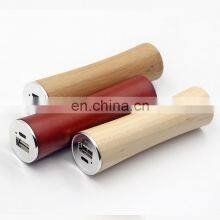 2000mAh Wood Portable Mobile Power Bank Lithium Battery Inside Wood Case Travel Battery Pack