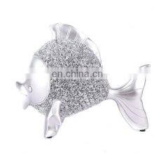 Kissing Double Goldfish Silver Fish Resin or Brass Copper Metal Ornaments Handicraft Living Room Bedroom thumbnail-5