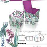 Cheap Paper Storage Box With Hinged Lid