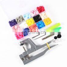 T5 Children's Clothing Plastic Button Hand Press Pliers Snap Button Fasteners Kit Hand Plier Tools
