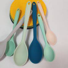 Silicone Soup Spoon Non-stick Cookware Spoon Food Grade Silicone Soup Spoon Home Hotel High Temperature Resistant Soup Spoon thumbnail-2