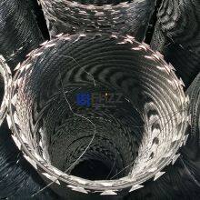 Perimeter Protection Galvanized Steel Concertina Razor Wire BTO-22 Diameter 30cm thumbnail-2