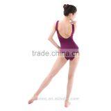 (WG06034) Black Ballet Leotard, High Cut Leotard, Tank Spandex Leotard thumbnail-4