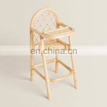 RATTAN TOY HIGH CHAIR Feeding Chair Doll Furniture Retro Boho Kid Dinning Chair Vietnam Manufacturer Cheap Wholesale