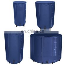 Hot Selling 70*88  Eco 500d pvc tarpaulin Collapsible portable pop up rain barrel water tank rainwater reservoir