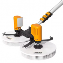 x4 Double Head Cleaning Brush With Water Spray 7.5m Solar Panel Cleaning Robots for Sale Roof Photovoltaic Electric Cleaning Tool thumbnail-3