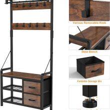 Coat Rack and Shoe Rack With Drawers thumbnail-4