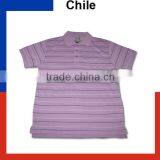 100% Polyester Cheap Men Polo Shirt/South America Polo Shirt/Striped Polo Shirt thumbnail-1