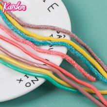 Good Quality Fruit Flavors Sour Belt Rainbow Gummy Candy thumbnail-3