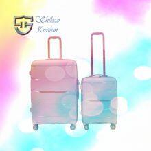 PP Waterproof Hard Case Cheap Trolley Travel Bags Luggage Sets With TSA Lock Suitcase on Wheels thumbnail-3