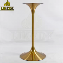 Hot Sale Brushed Gold SS304 Stainless Steel Table Base Elegant Furniture Legs for Bar Tables thumbnail-3