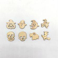 Halloween Wooden Small Hanging Sign Creative Wooden Crafts Halloween Hollow Decorative Pendant thumbnail-5