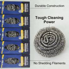 Commercial Grade Steel Scourer for Restaurant Kitchen Versatile Metal Scour Ball thumbnail-4