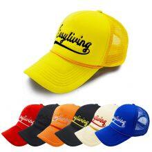 OEM Caps Factory Custom High Quality 5 Panels Trucker Caps Rope Colorful Foam Trucker Hats Embroidery Printed Logo thumbnail-1