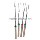 Extendable BBQ Fork wood handle