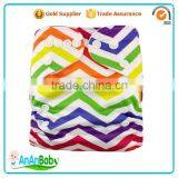 AnAnBaby Pocket Cloth Diaper Double Row Snaps Diapers thumbnail-3