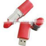 OEM usb memory, promotional gift usb flash drive 2gb , lipstick shape usb flash drives