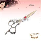 Hot Sale Plum Handle Profiled Hair Scissors thumbnail-1