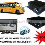 3G/WIFI 802.11N WIRELESS VIDEO DOWNLOADING SCHOOL BUS DVR CAMERA SYSTEM