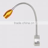 3W Hotel Reading Lamp LED Wall Light Bedside Reading Lamp With Flexible Gooseneck On/off Switch Quality Choice thumbnail-3