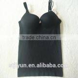 Black Seamless Padded Sport Wear Yoga Workout Gym Tank Top Women