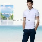 Economic top sell reflective print men's polo shirt