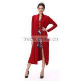 Fahion Side Vents Detail Long Sleeves Red Color Top For Girls thumbnail-2