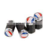 4pcs/set Carbon Fiber Tire Valve Caps with car logo