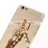 Luxury Mirror Chain Ring TPU Mobile Phone Cover Case For Apple IPhone 5 G 6 6S Plus thumbnail-3