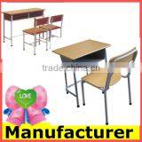 Wholesale Wooden Steel Desk and Chair, School Furniture Manufacturer