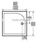 CUPC Showers Tray,fiberglass Shower Tray,cupc Acrylic Base With Tile Flange thumbnail-4