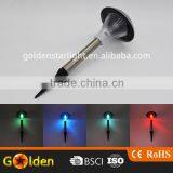 2016 Good Quality Stainless Steel + Plastic Colorful Solar Powered Stake Light thumbnail-1